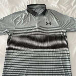 Men’s Under Armour grey golf polo